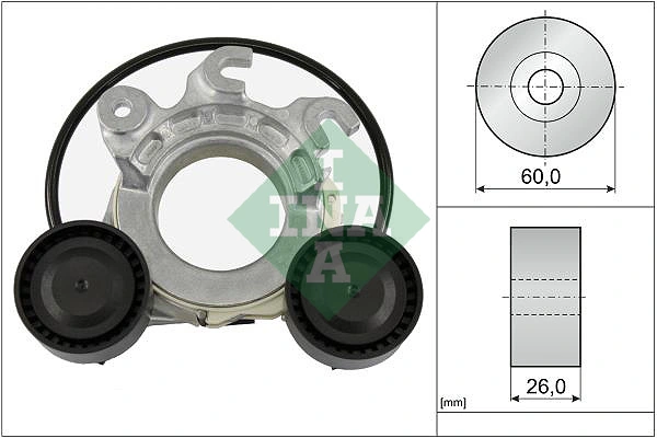 Belt Tensioner, V-ribbed belt
